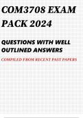 COM3708  Exam Pack 2024