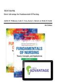 Test Bank - Fundamentals of Nursing&comma; 4th Edition &lpar;Wilkinson&comma; 2020&rpar;&comma; Chapter 1-46 &vert; All Chapters