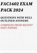 FAC1602 EXAM PACK 2024