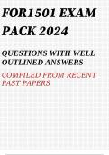 FOR1501 EXAM PACK 2024
