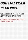 GGH3702 Exam Pack 2024