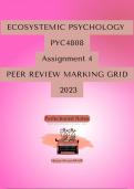 PYC4808 2023 Assignment 4 FREE Marking Rubric