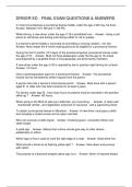 DRIVER ED - FINAL EXAM QUESTIONS & ANSWERS