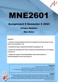 MNE2601 Assignment 6 (COMPLETE ANSWERS) Semester 2 2023