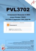 PVL3702 Assignment 2 (QUIZ COMPLETE ANSWERS) Semester 2 2023 (790451) - DUE 8 September 2023