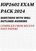 IOP2602 EXAM PACK 2024
