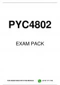 PYC4802 EXAM PACK 2023