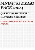 MNG3701 Assignment 2 Semester 1 2023 AND EXAM PACK 2023