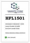 HFL1501 Assignment 6 Semester 1 2023 (816285)