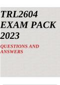 TRL2604 EXAM PACK 2023