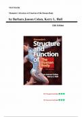 Test Bank -  Memmlers Structure and Function of the Human Body &lpar;12th Edition&comma; Cohen&rpar; All Chapters Included