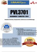 PVL3701 Assignment 1 (DETAILED ANSWERS) Semester 1 2024