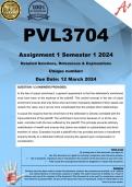 PVL3704 Assignment 1 (COMPLETE ANSWERS) Semester 1 2024 - DUE 12 March 2024 