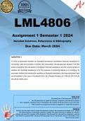 LML4806 Assignment 1 (COMPLETE ANSWERS) Semester 1 2024 - DUE March 2024