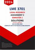  LME3701 -“2024” Semester 1-Assignment 2 - Due 10 April 2024 (Historical approach) Footnotes & Bibligraphy