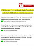 2023 ATI Med Surg Proctored Retake Study Guide Exam with NGN Questions with Verified Answers