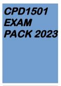 CPD1501 EXAM PACK 2023