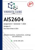 AIS2604 Assignment 1 (DETAILED ANSWERS) Semester 1 2024