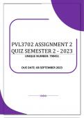 PVL3702 ASSIGNMENT 2 QUIZ SEMESTER 2 – 2023 (790451)