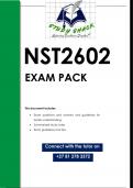 NST2602 EXAM PACK 2024