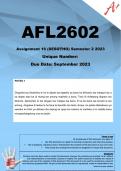 AFL2602 Assignment 16 SESOTHO  (COMPLETE ANSWERS) Semester 2 2023 