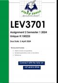 LEV3701 Assignment 2 (QUALITY ANSWERS) Semester 1 2024