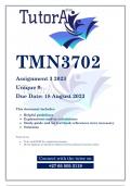 TMN3702 Assignment 4 2023 