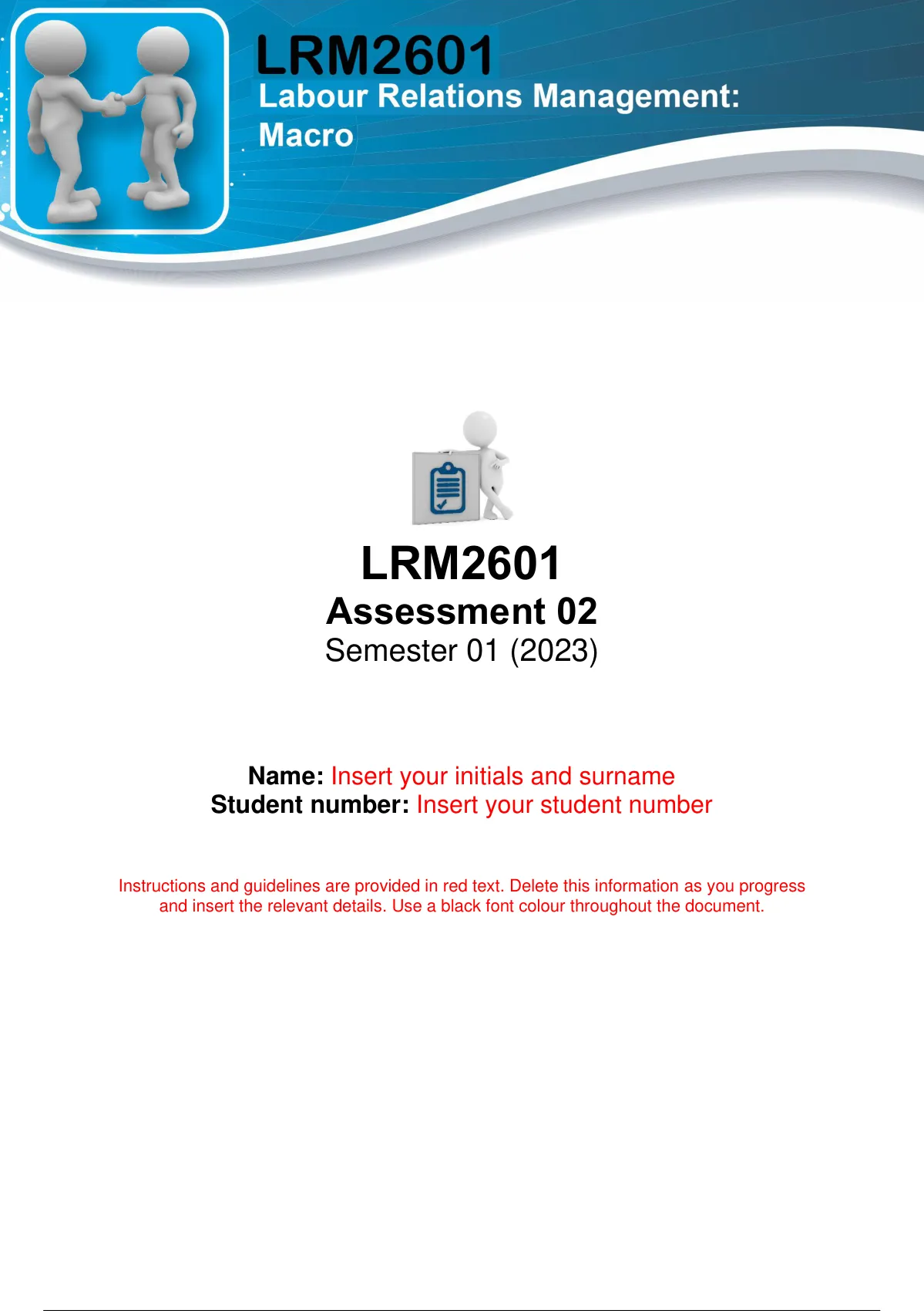lrm2601 assignment 2 solutions