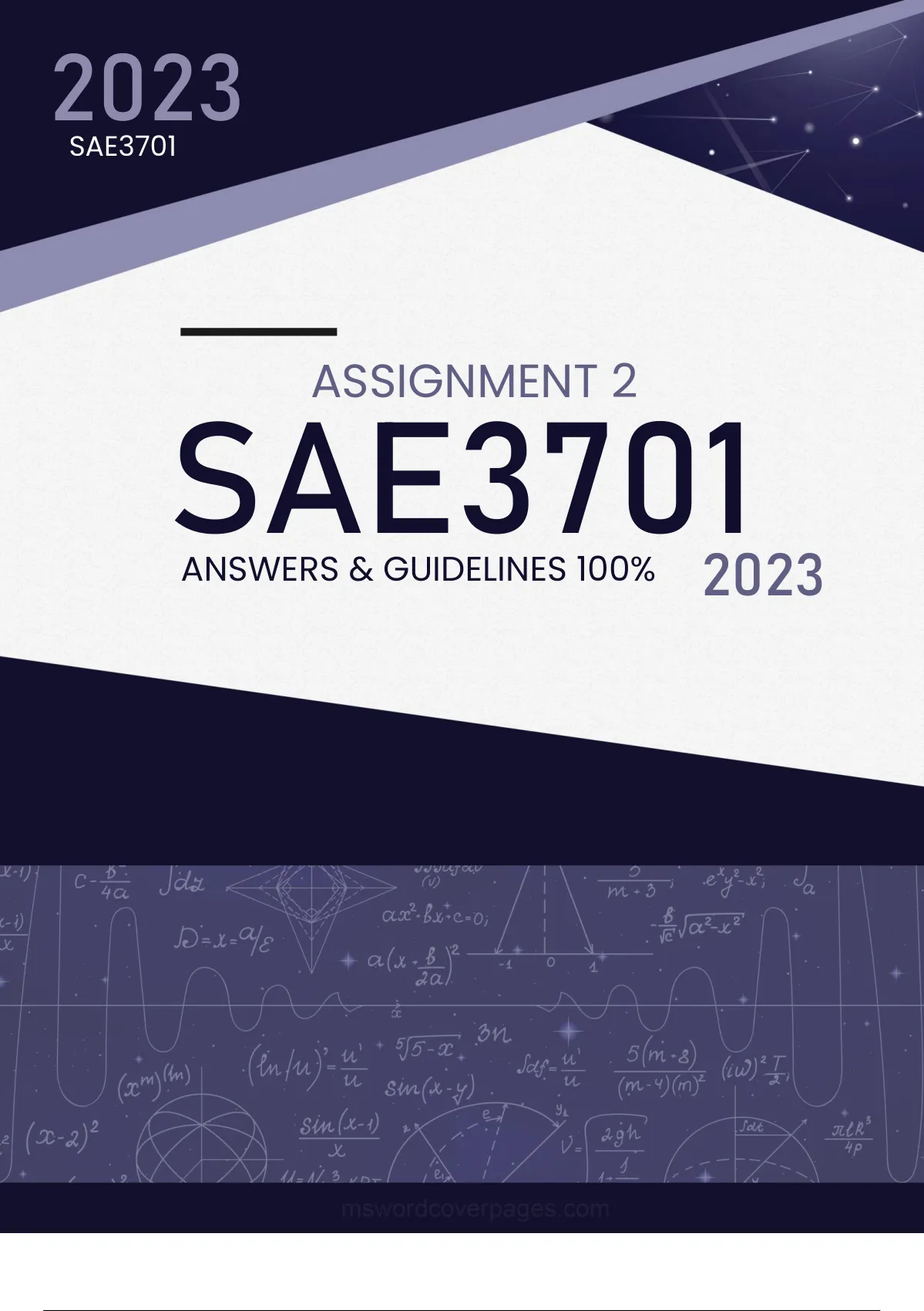 sae3701 assignment 2 2023