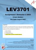 LEV3701 Assignment 1 (QUIZ COMPLETE ANSWERS) Semester 2 2023