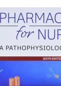 Test bank - Pharmacology for Nurses: A Pathophysiologic Approach 6th Edition by Michael Adams, Norman Holland & Carol Urban - Complete, Elaborated and Latest Test Bank. ALL Chapters (1-50) Included and Updated.
