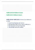 NURS 6541 Midterm Exam (Version 3)/ NURS 6541 peds Week 6 Midterm Exam, NURS 6541/ NURS 6541N-Primary Care Adolescnt & Child, Walden University.
