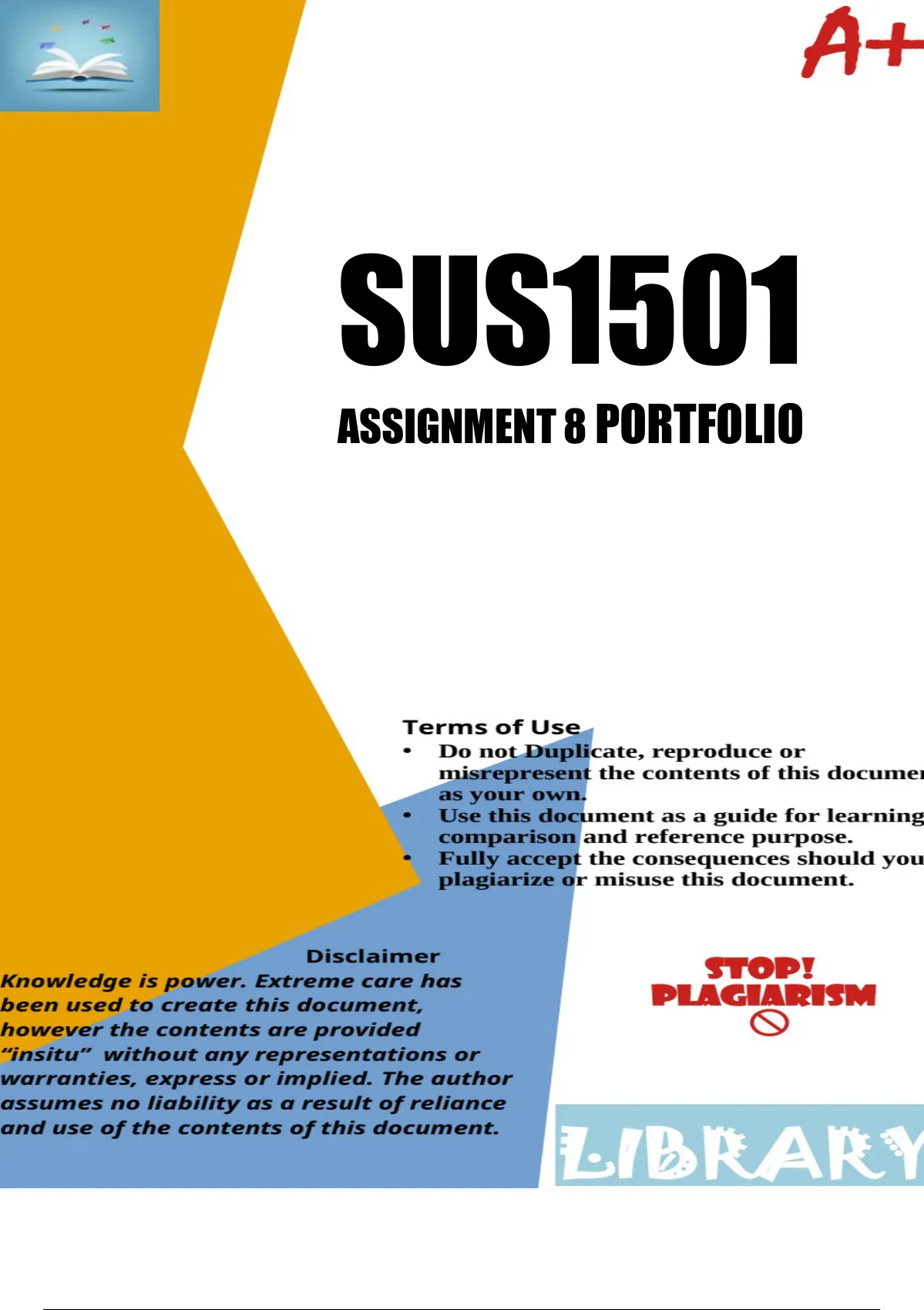 sus1501 assignment 8 2023