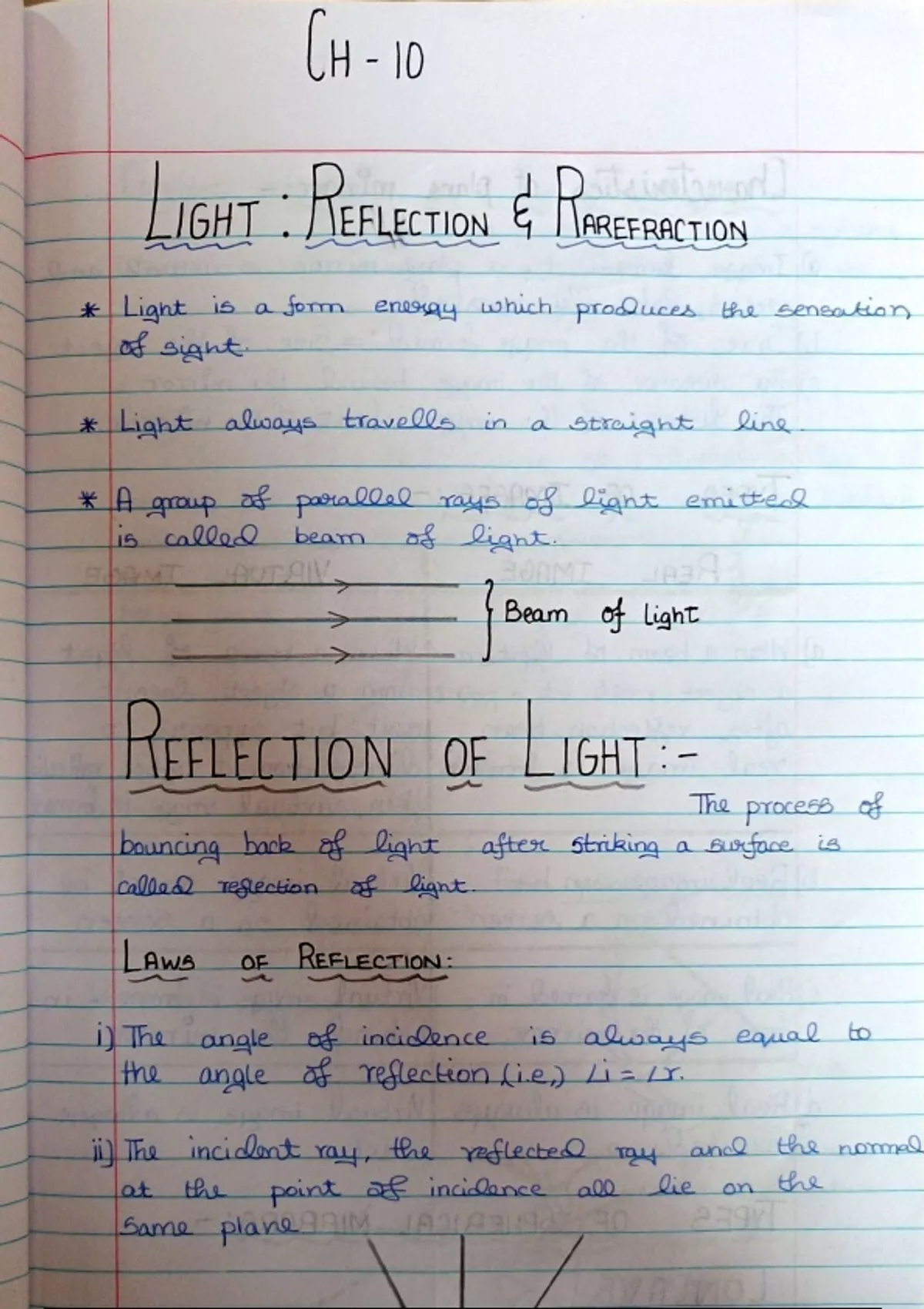 Light - Reflection and Refraction - Physics - Stuvia US