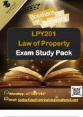 LPY201 Law of Property Examination Study Pack 2022/2023