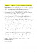 Pharmacy Practice Test 2&colon; Questions & Answers