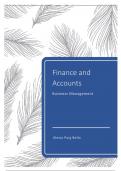 Business Management Topic 3: Finance and Accounts - IBDP