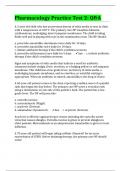 Pharmacology Practice Test 2&colon; Q&A