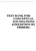  TEST BANK FOR CONCEPTUAL FOUNDATIONS 6TH EDITION BY FRIBERG