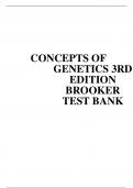 TEST BANK FOR CONCEPTS OF GENETICS 3RD EDITION BROOKER