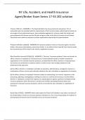 NY Life&comma; Accident&comma; and Health Insurance Agent&sol;Broker Exam Series 17-55 202 solution