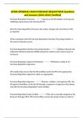 GFEBS SPENDING CHAIN PURCHASE REQUISITIONS Questions and Answers &lpar;2022&sol;2023&rpar; &lpar;Verified&rpar;