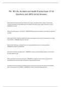 PSI - NY Life&comma; Accident and Health Practice Exam 17-55 Questions and 100&percnt; correct Answers