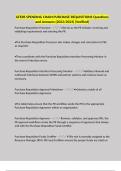 GFEBS SPENDING CHAIN PURCHASE REQUISITIONS Questions and Answers &lpar;2022&sol;2023&rpar; &lpar;Verified&rpar;