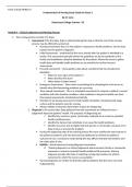 NUR2115 Exam 2 Stude Guide Fundamentals of Nursing Study Guide for Exam 2