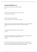 INSURANCE ADJUSTER EXAM 203 QUESTIONS WITH 100&percnt; CORRECT AND COMPLETE SOLUTIONS&sol;A&plus; GRADE&sol;2023