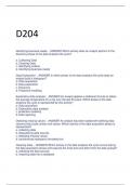 Exam (elaborations) D204 
