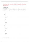 American Public University: BIOL 133 Exam CH1-6 Questions with Answers,100% CORRECT