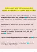 Leading Marines Admin and Communication&period; questions verified with 100&percnt; correct answers