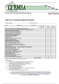 Exam (elaborations) EMT FISDAP 